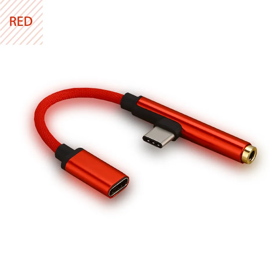 Usb Тип C до 3,5 мм адаптер для наушников Lightning на обоих концах для подключения внешних устройств к автомагнитоле для samsung Galaxy A8s раза Xiaomi Mi9 SE Black Shark 2 наушника Usbc