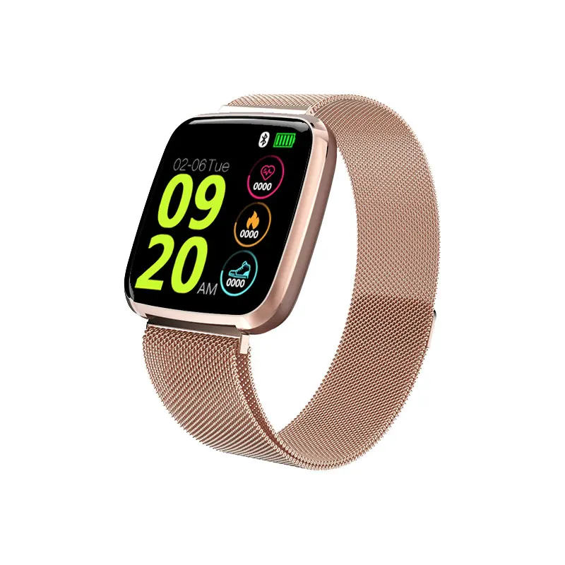 S7 gold steel Смарт-часы с Bluetooth, мужские часы для измерения артериального давления, женские Смарт-часы, водонепроницаемые спортивные часы с трекером, WhatsApp для Android Ios - Цвет: S7 gold steel