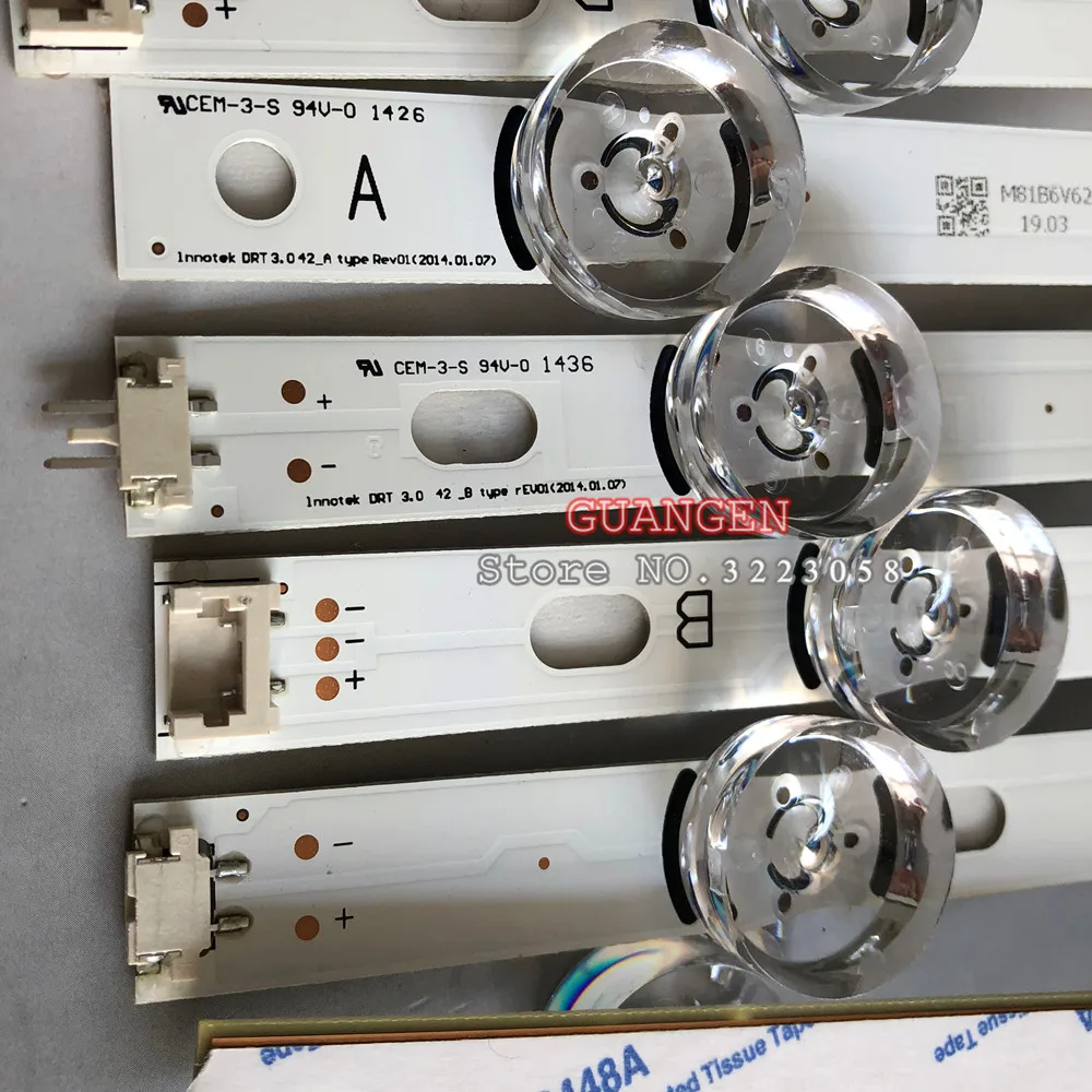 Алюминий светодиодный Подсветка для LG 42 дюйма ТВ INNOTEK DRT 3,0 4" 6916L 1709B 1710B 1957E 1956E 6916L-1956A 6916L-1957A 42LB561v