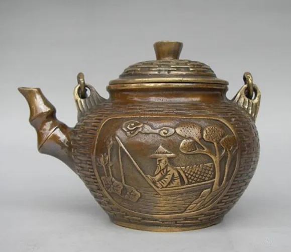 

Китайский ЛАТУННЫЙ ЧАЙНИК для рыбаков