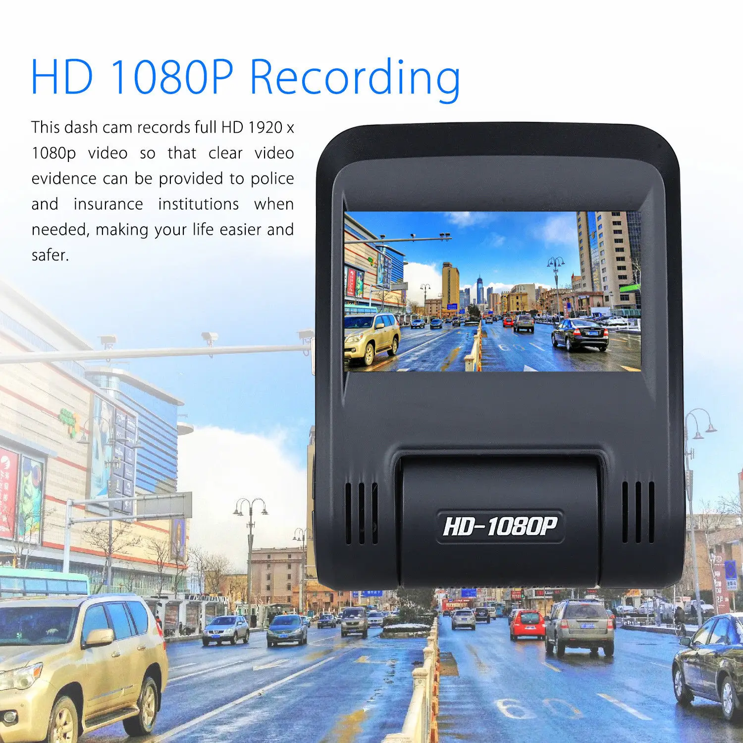 Blueskysea 2 45 ''Двойной объектив тире Камера HD 1080 P WI FI Vehical Видеорегистраторы для