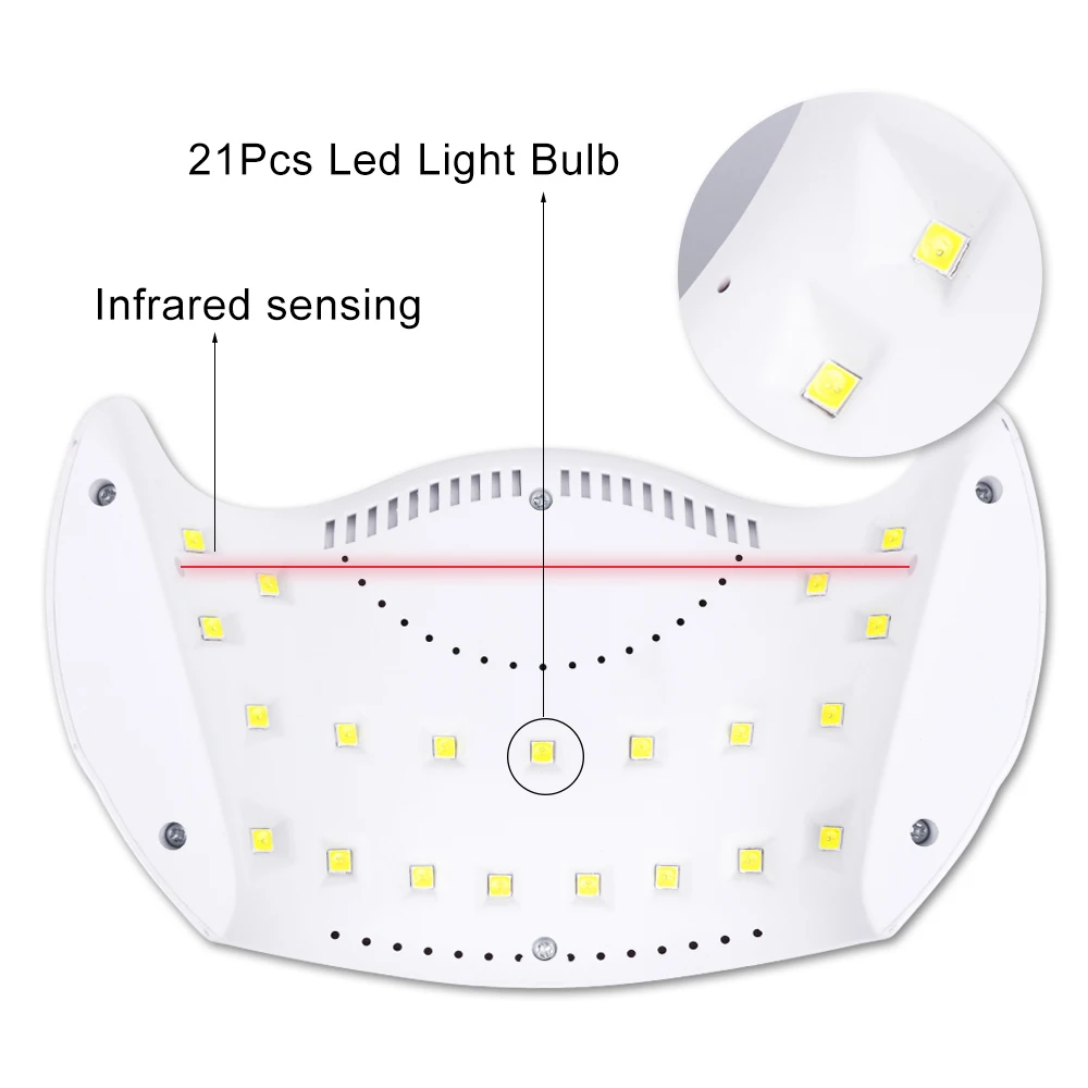 48 Вт Сушилка для ногтей солнечная УФ светодиодный светильник все гель лаки