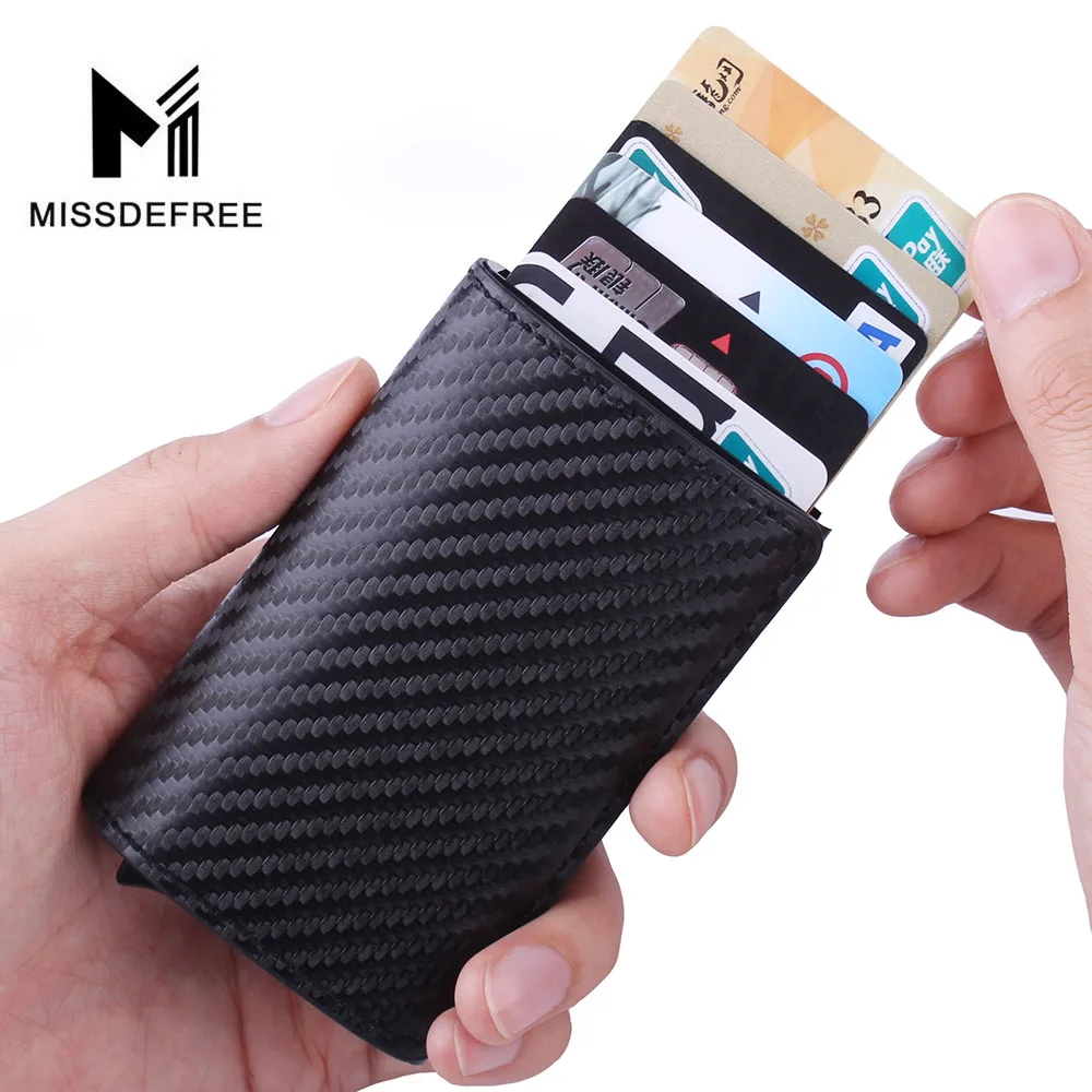 Мини кошелек из искусственной кожи с отделением для кредитных карт и RFID