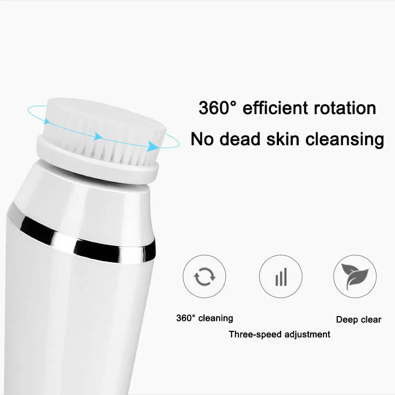 Электрическая щетка для чистки лица стирка аппарат поры кожи Очиститель