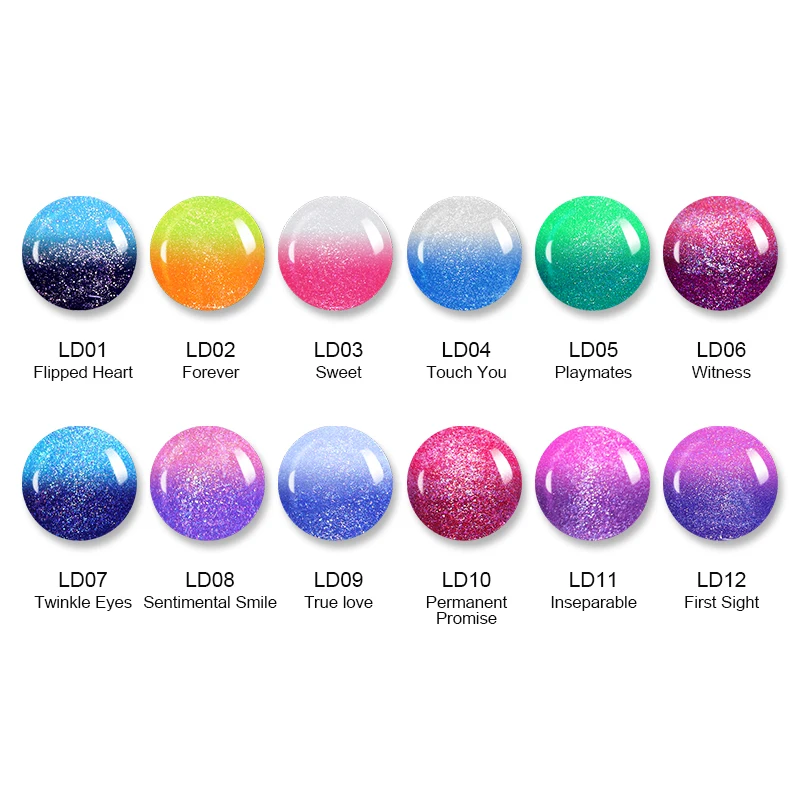 Родился довольно Термальность лак для ногтей Nail Art Лаки Цвет изменение Shimmer Цвет ful Температура изменить Маникюр 6 мл