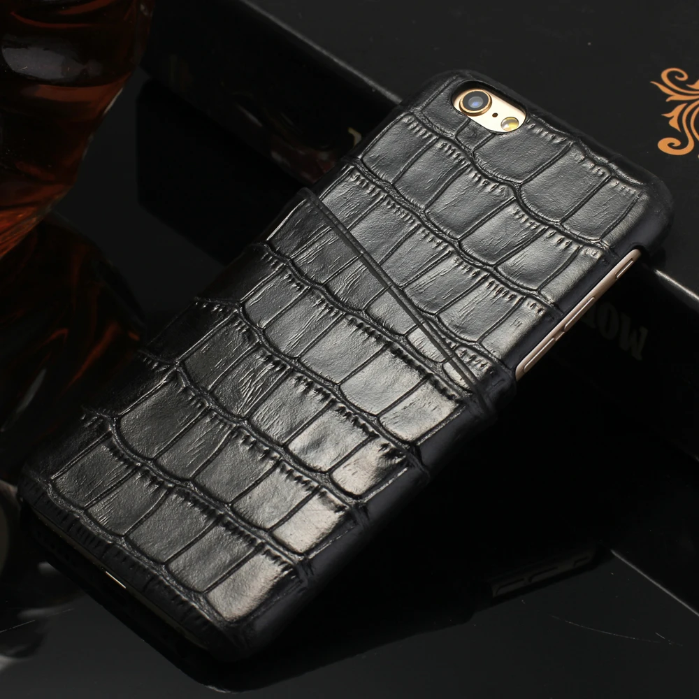 Чехол CYBORIS из натуральной крокодиловой кожи с рисунком для iPhone 6 6S держатель карт