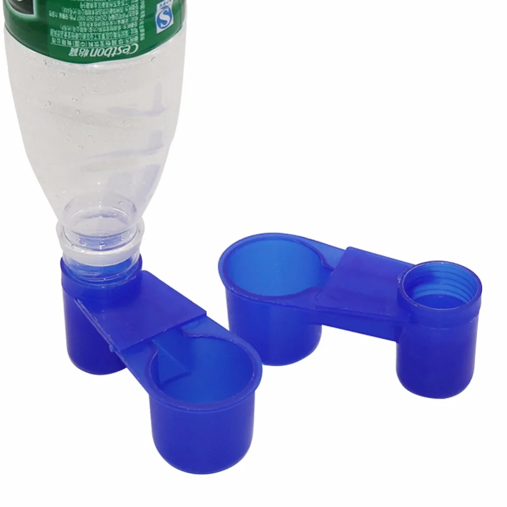 

Pigeon Waterer Dual-port Drinking Fountain Parrot Pigeon Supplies Automatic Plastic Bird Feeder Water Bottle Drinker Cup 50 Pcs
