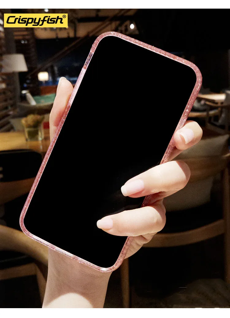Роскошный Блестящий Мягкий чехол для iphone 6, 6s, 7, 8 Plus, противоударный, TPU, прозрачный, для iphone X, XR, XS MAX, задняя крышка для 11 Pro Max