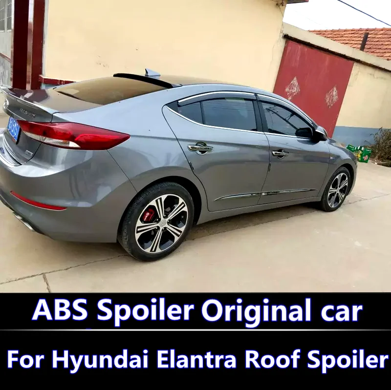 For Hyundai Elantra Roof Spoiler High Quality ABS Plastic Unpainted Primer Rear Trunk New 2016 2017 2018 | Автомобили и мотоциклы