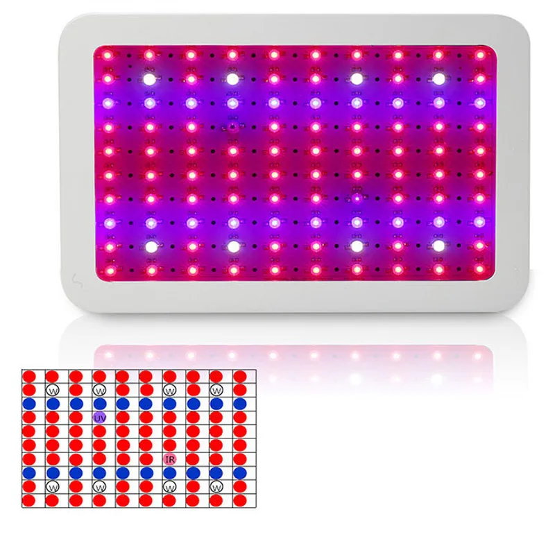 Светодиодный осветителе для роста растений лампы 1000 Вт полный спектр овощей