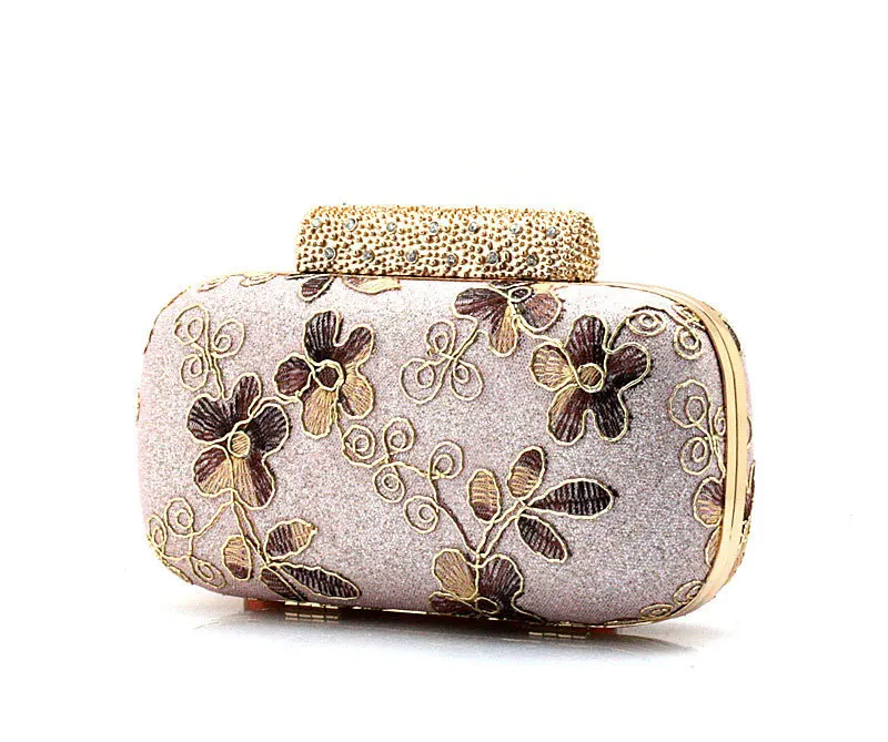 2014 New Designer Purses and Handbags Embroidery Diamond Women Evening bags Flower Clutch Bag/Purses With Shoulder Chain Ethnic | Багаж и
