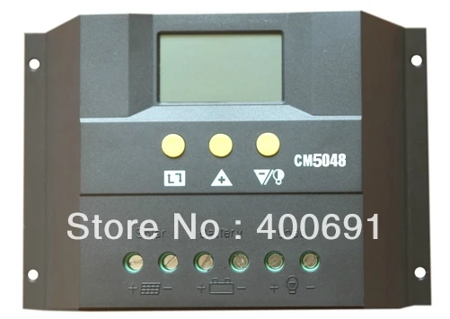 Интеллектуальный контроллер заряда и разряда солнечной батареи PWM 50 А 48 В с ЖК