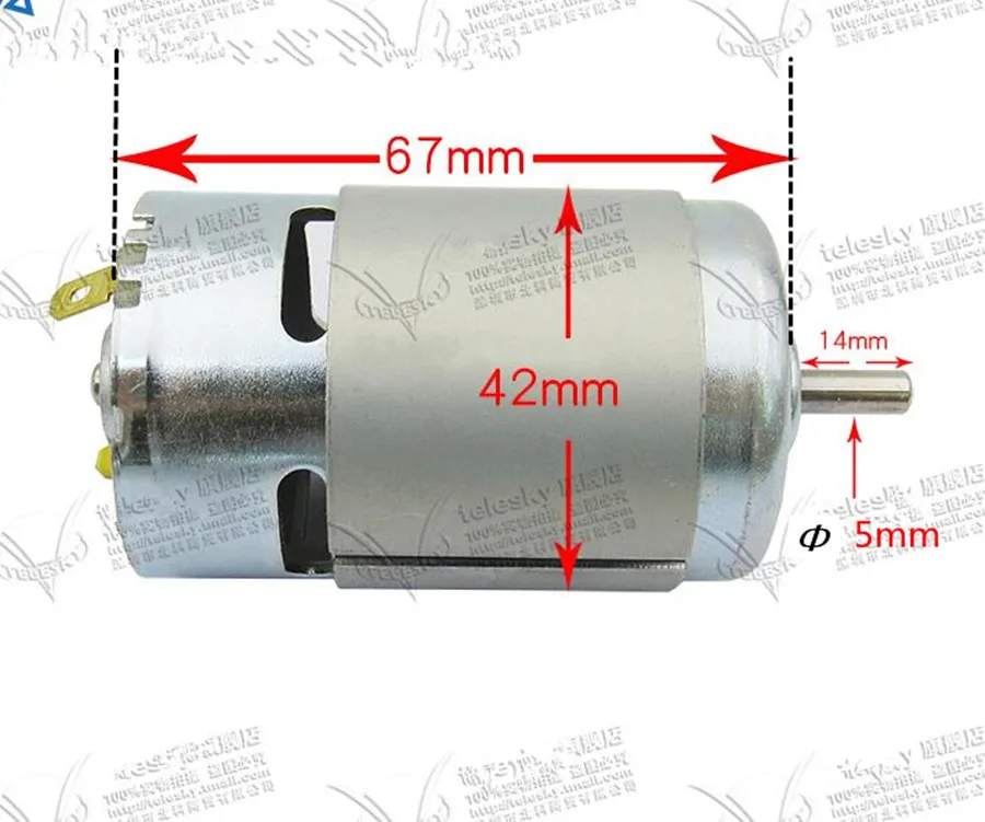 motor 775 6-20V 12V 14.4V 18V 20V for RS-775WC-9013 Large torque  for BOSCH MAKITA HITACHI RYOBI Milwaukee METABO HILTI Saw DIY