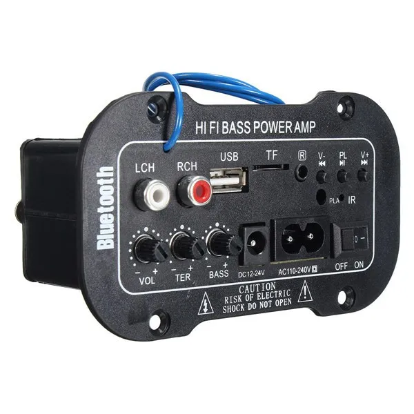 30 Вт усилитель доска Аудио bluetooth Amplificador USB dac FM радио TF плеер сабвуфер DIY усилители для мотоциклов cyclecarhome
