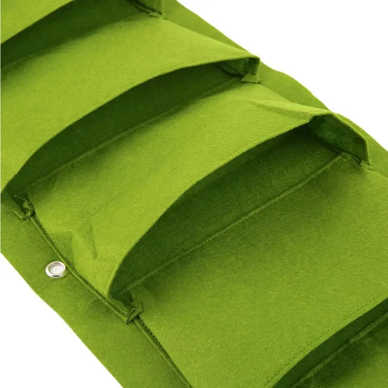 7 карманная Зеленая вертикальная садовая сеялка настенная сумка для посадки