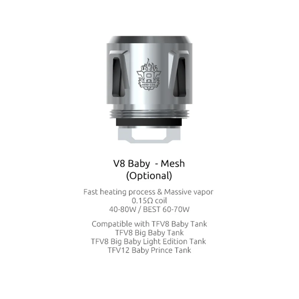 Smok TFV8, детская катушка, головка V8, детский T8 T6 X4 Q2 Q4 M2, ядро для TFV8, большой детский бак V12, детский Принц, танк, Vape, аксессуары