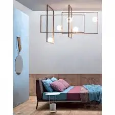 Современный медный потолочный светильник из мондрийского стекла от VeniceM lampe