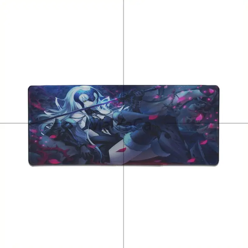 

MaiYaCa Black Saber Joan of Arc Beauty Girls mouse pad gamer play mats Anime Cartoon Print Large Lockedge Game Gaming Mouse Pad