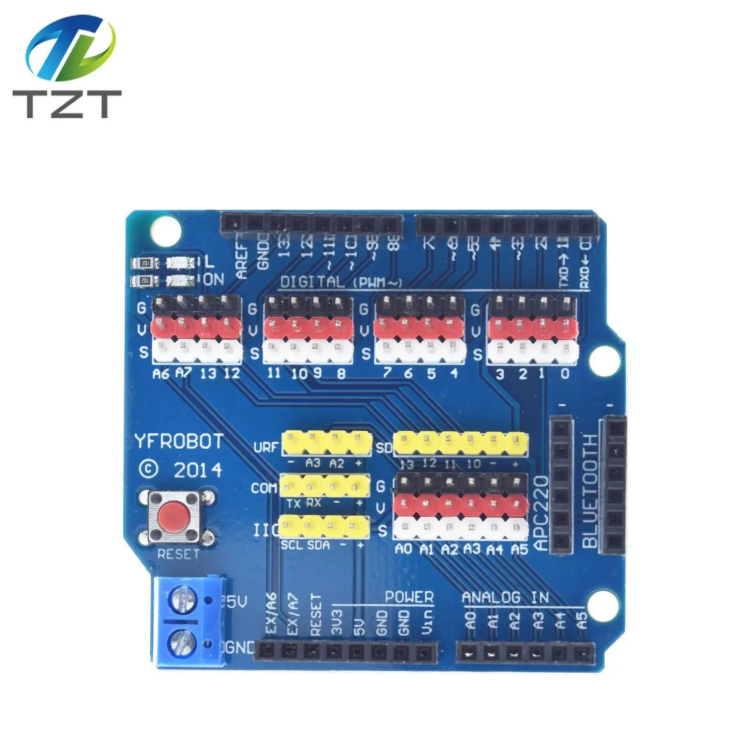 1 шт. V5 Датчик Щит Плата расширения щит для Arduino UNO R3 V5.0 электронный модуль Датчик Щит V5 Плата расширения