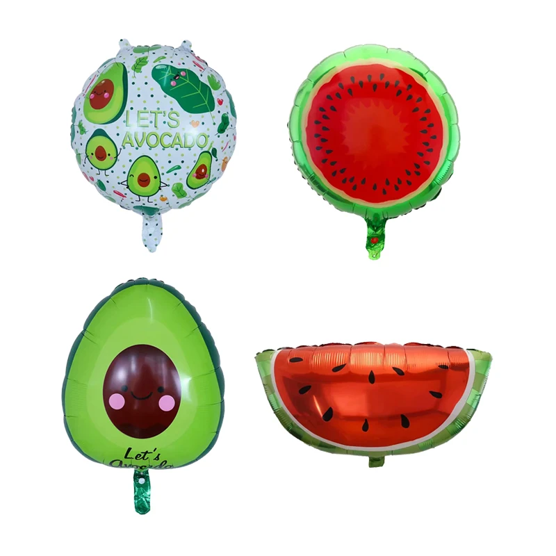 Арбуз авокадо воздушный шар из фольги фруктовые шарики на день рождения вечерние
