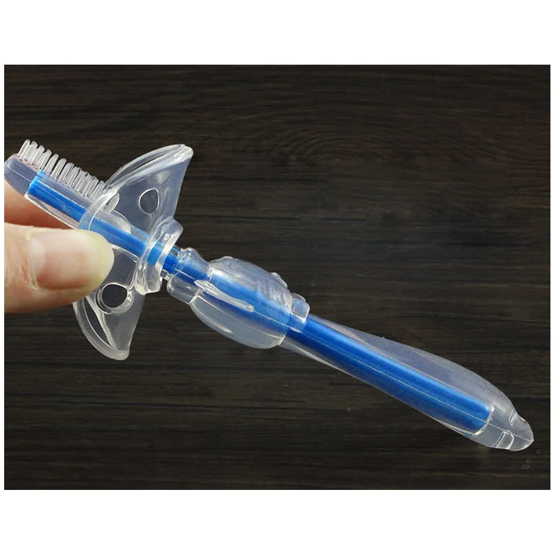 1 шт. Детская зубная щётка с нескользящей ручкой | Мать и ребенок