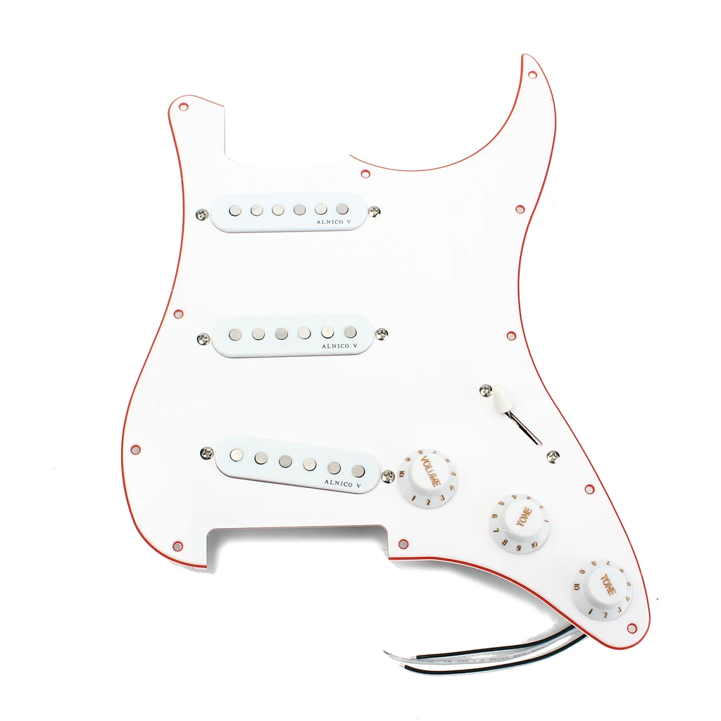 Набор Prewired Alnico V Pickguard для Fender гитара Stratocaster с 11 винтами аксессуары музыкальных