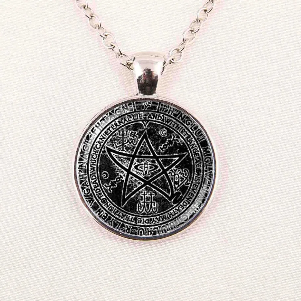Лидер продаж стеклянный купол ювелирные изделия necronomicon старый знак/sigil of gateaway