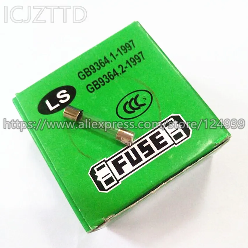 100 шт./корт. 250 В 6X30 0.1A 0.25A 0.5A CCC новые оригинальные F0.1A F0.25A F0.5A 6 мм * 30 6x30мм