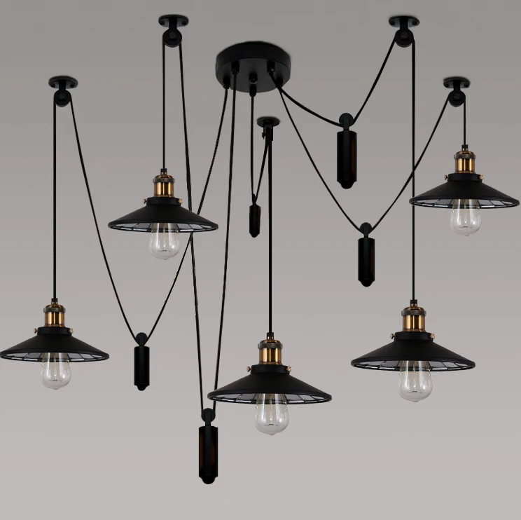 Goede Led E27 Loft Industriële Ijzer En Down Led Lamp Led Licht. Hanglampen. Hanglamp. Hanger Licht Voor Winkel Foyer Bar