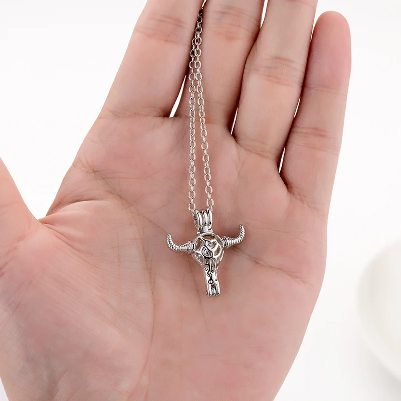 Женское ожерелье с подвеской в виде головы бычьего рога | Украшения и аксессуары