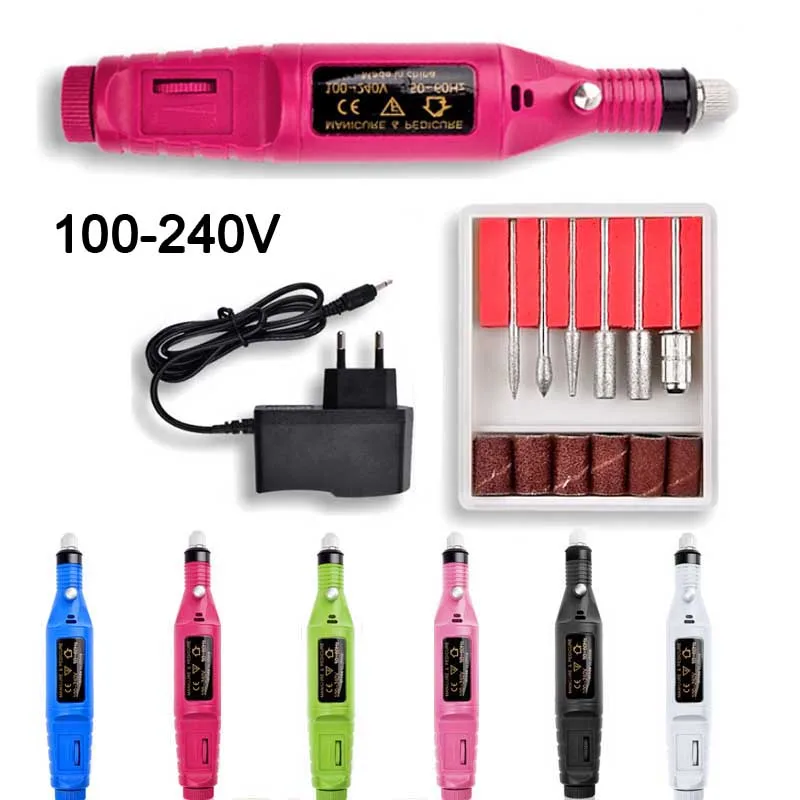 Профессиональная электрическая дрель для маникюра Типсы электрического