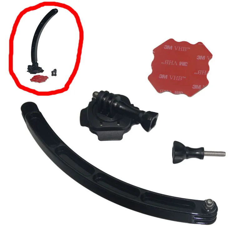 Крепление для крепления на шлем Gopro 360 градусов Удлинительный кронштейн с