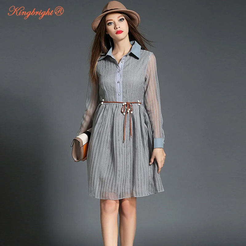 Высокое качество Мода 2017 г. взлетно-посадочной полосы дизайнерское платье Для