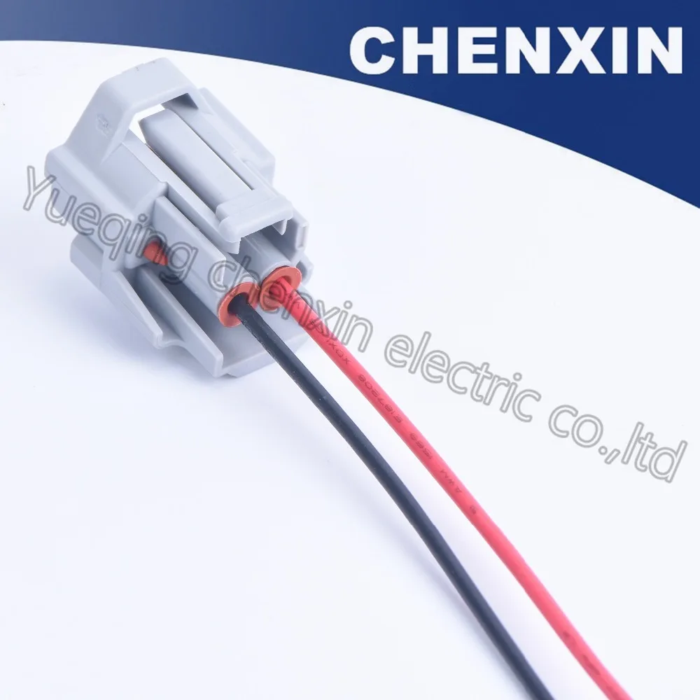 Серый 2-контактный топливный инжектор автомобильный разъем адаптер Pigtail для