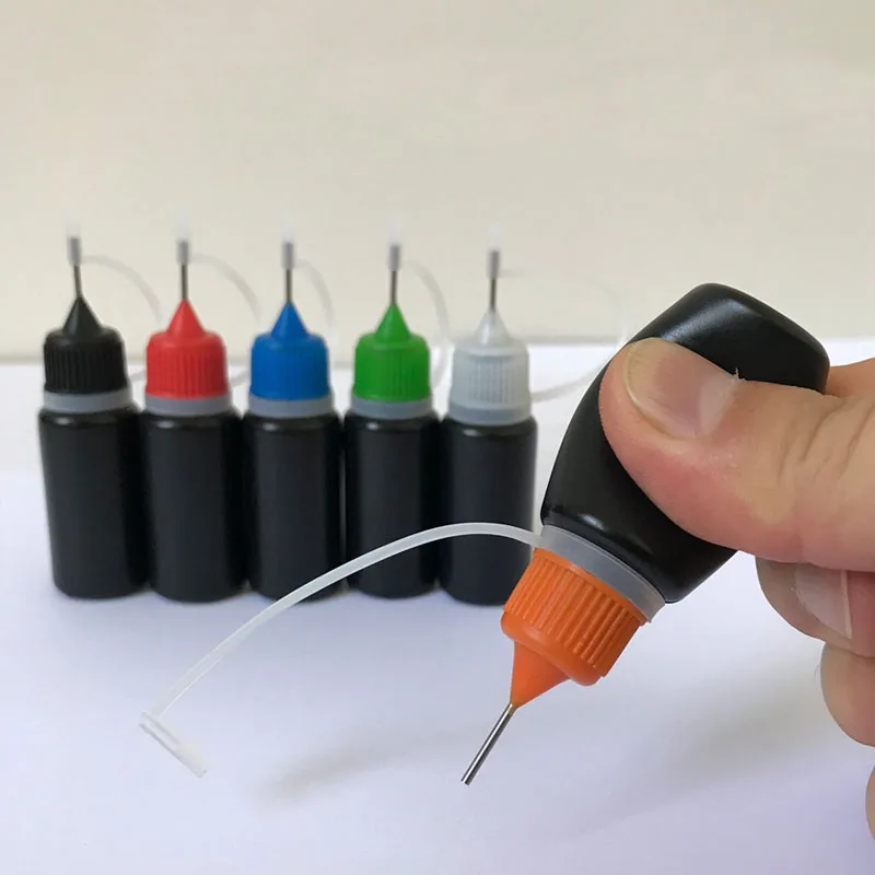 50 шт. черные ПЭВД 10 мл флаконы с иглами для жидкости|Многоразовые бутылки| |