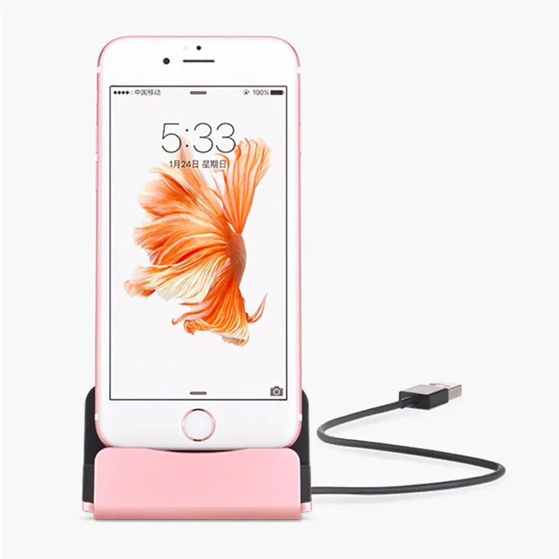 Базовая зарядная док-станция Turata для iPhone X, 8, 7, 6, USB кабель для синхронизации, подставка для зарядного устройства для Android Type C, Samsung, подставка-держатель