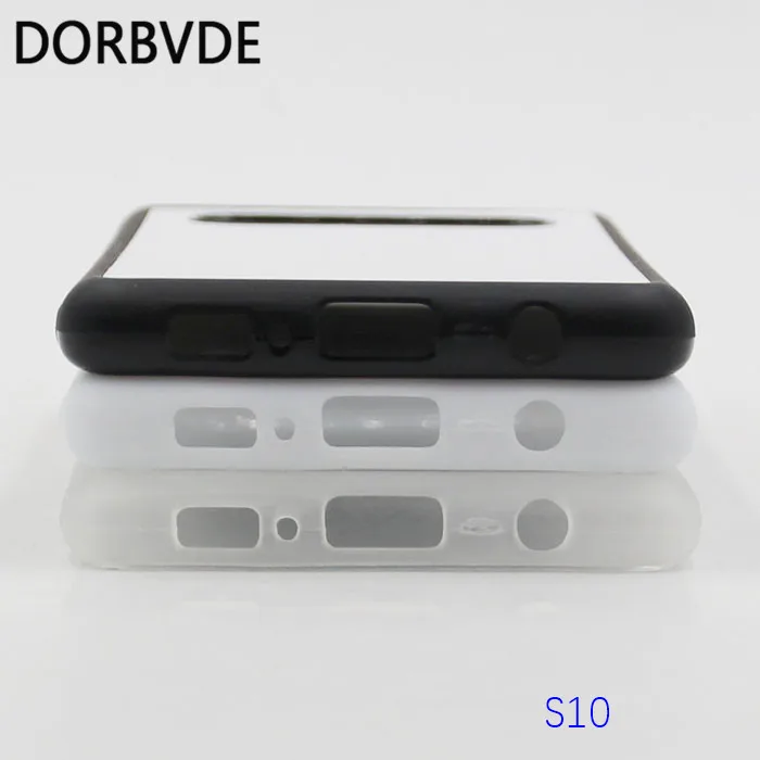 2D сублимационная Резина TPU+ PC пустая задняя крышка для samsung S10 lite S10 Plus с клеем и пластинами 200 шт./лот