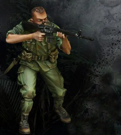 a 1/35 наборы смолы во Вьетнаме, войны, армии США, серия 2(3 стиля - Цвет: a