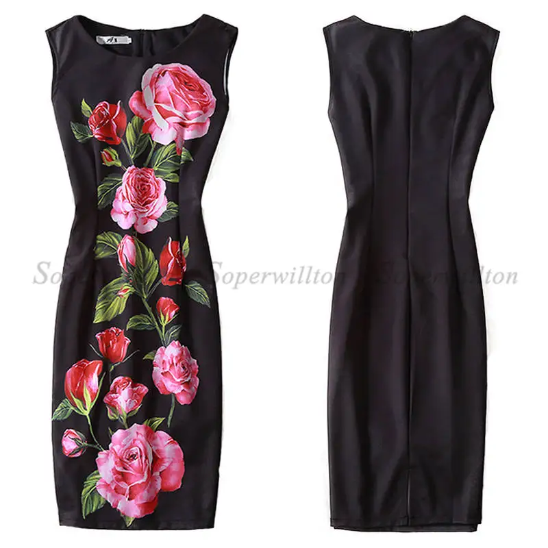 Новинка, летнее женское платье, Vestido, сексуальные платья для работы, Moda Roupas Feminina, с принтом, вечерние платья с О-образным вырезом - Цвет: DRESS31