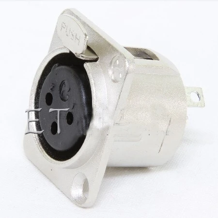 20pcs/Lots Made by Neutrik China factory YS145 Cannon Female XLR Socket silver Plate | Connectors