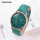 Leecnuo женские кварцевые часы с джинсовым циферблатом, женские Роскошные наручные часы, модные повседневные часы для женщин с кожаным ремешком