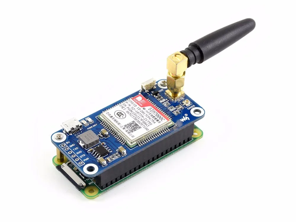 NB IoT / eMTC EDGE GPRS GNSS HAT для Raspberry Pi основанный на SIM7000C доступен только в