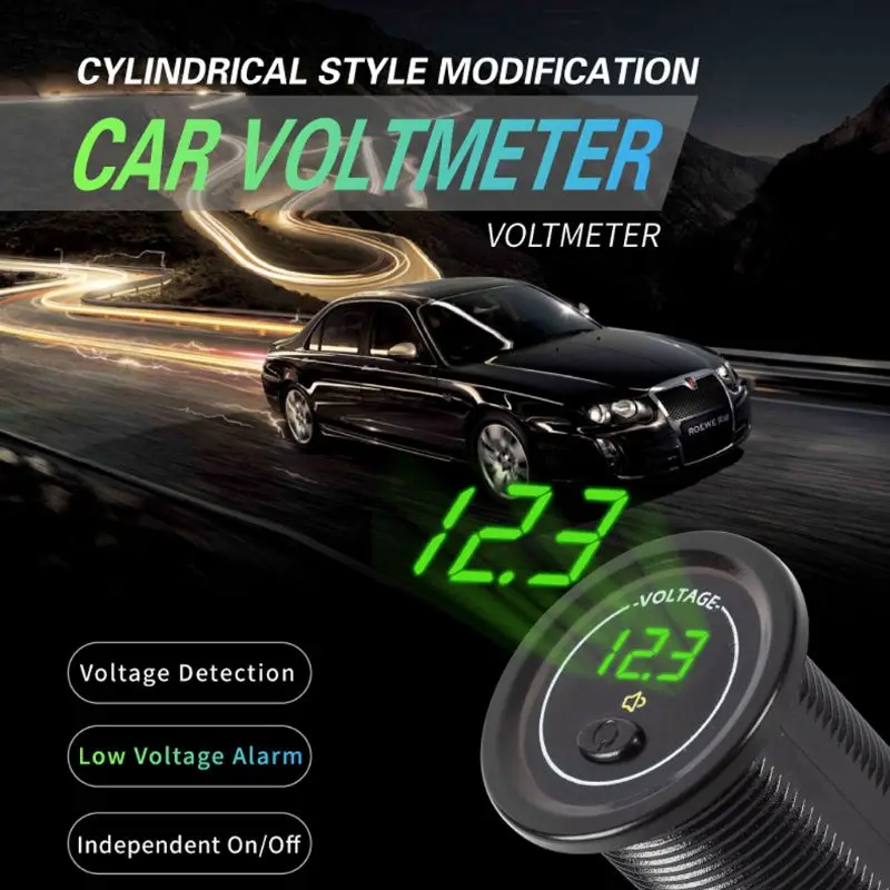 2019 водонепроницаемый Вольтметр для мотоцикла лодки автомобиля постоянного тока