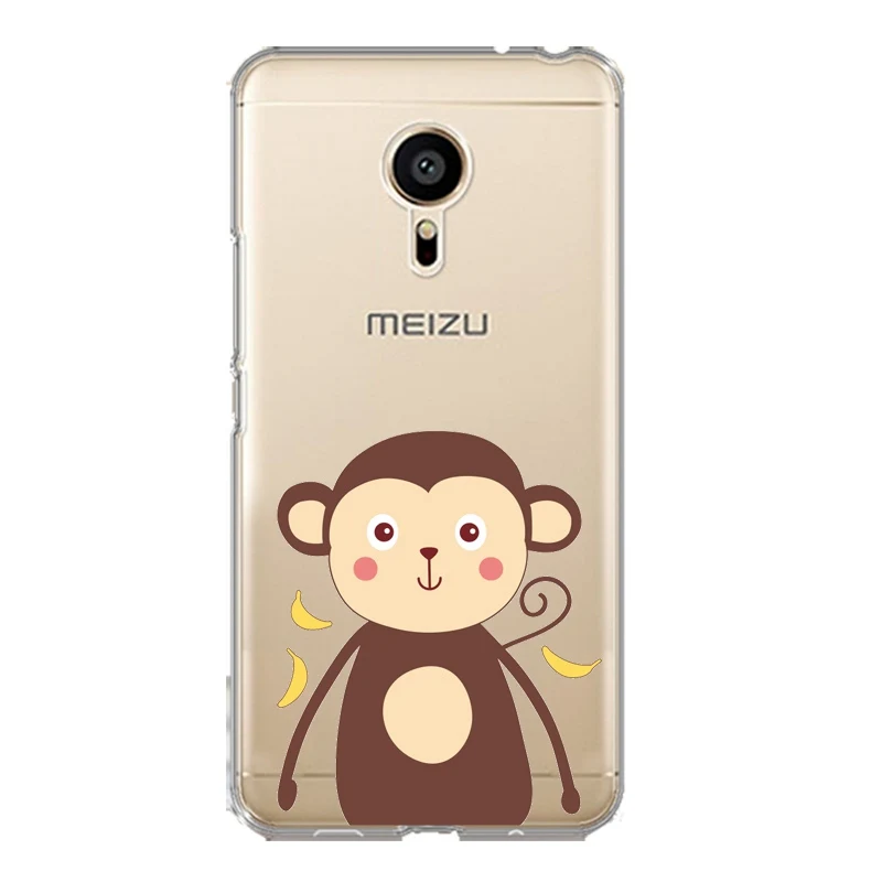 Мягкий прозрачный ТПУ чехол для телефона meilan MX6 pro6 U20 U10 A5 M5 M5S E E2 с принтом банана