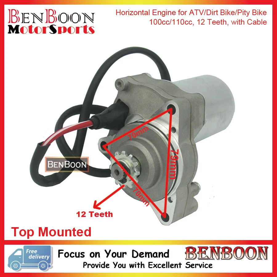 ATV Запчасти Starter Двигатель Топ крепление 3 Болт для горизонтального Двигатели