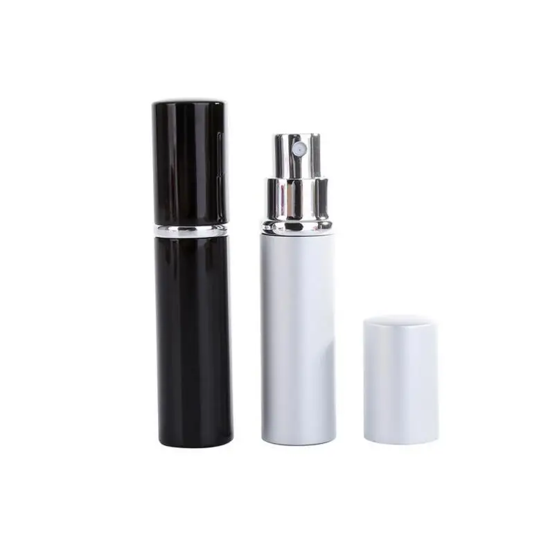 5 мл мини-форсунки Алюминий многоразового бутылки путешествия пустой