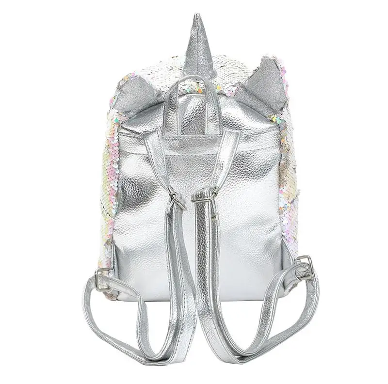 Женский модный рюкзак с блестками и 2 способа милый рисунком из мультфильма