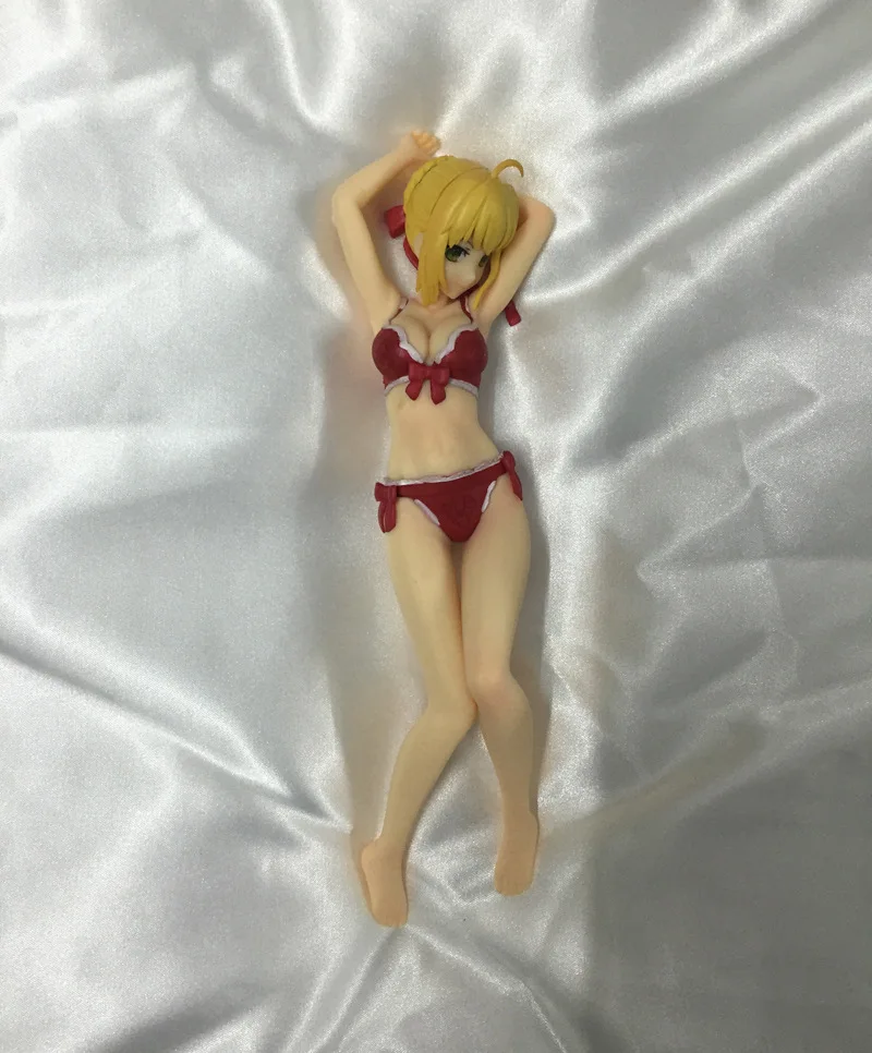 4 шт./компл. Fate/stay Night Fate zero Saber Lily Экстра купальник фигурку ПВХ 18 см Коллекция аниме сексуальная девушка бикини бренд куклы