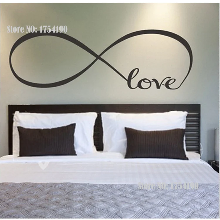 Виниловая наклейка на стену в виде знака бесконечности | Дом и сад