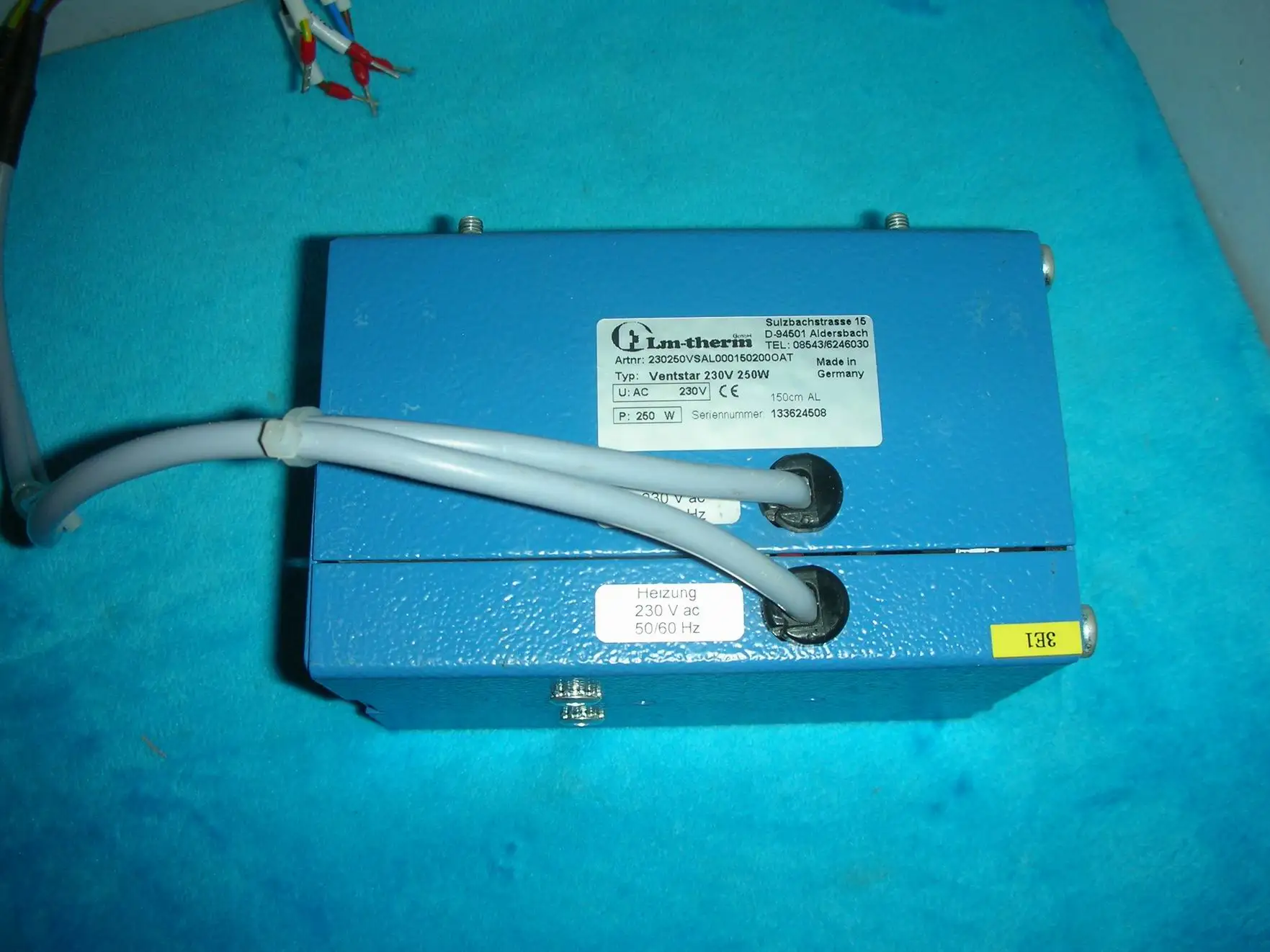 

German imports of wind power accessories 230250VSAL000150200OAT D-94501
